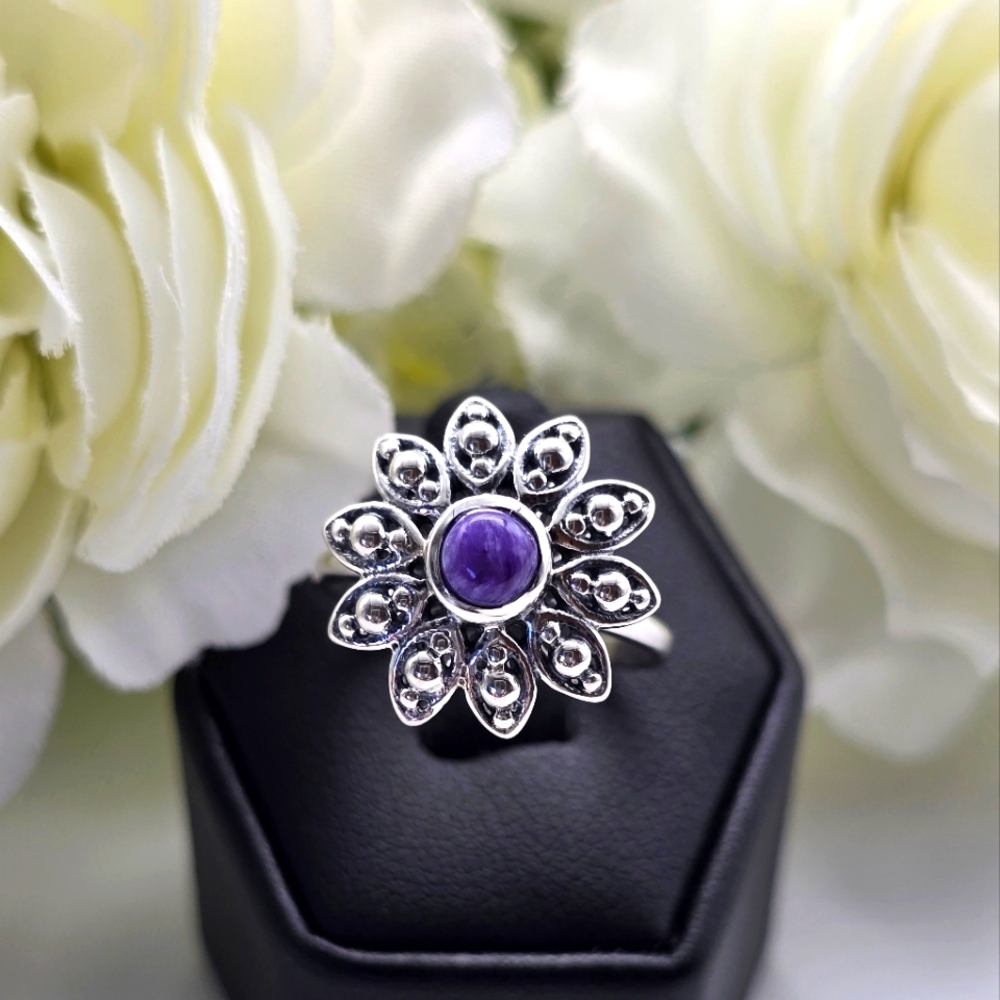 🥰 IMPERIAL FLOWER STERLING SILVER RING